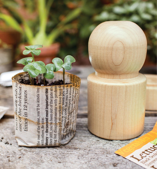 🌱 EcoPress Paper Seedling Pot Maker – Turn Newspaper Into Starter Pots